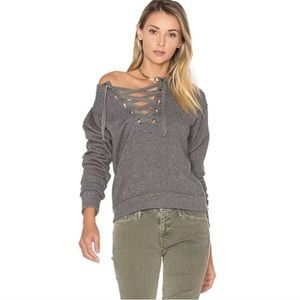 Mother front tie sweatshirt size small